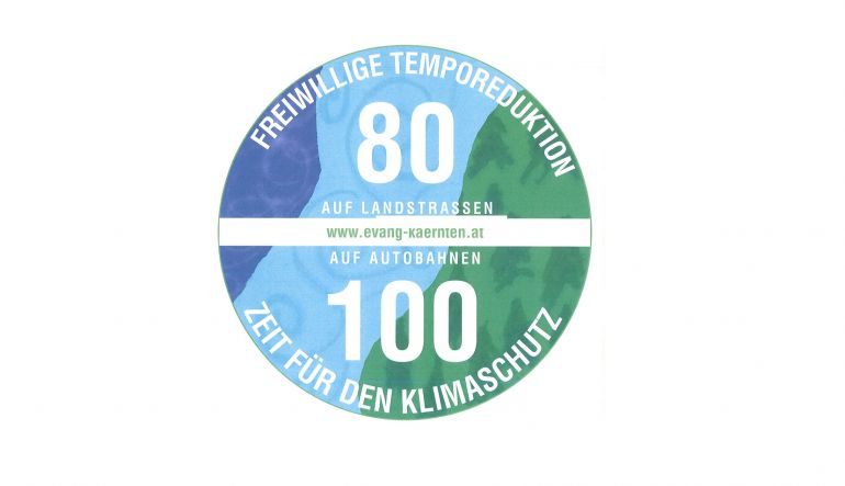 Logo Klimaschutz - Tempo 80-100