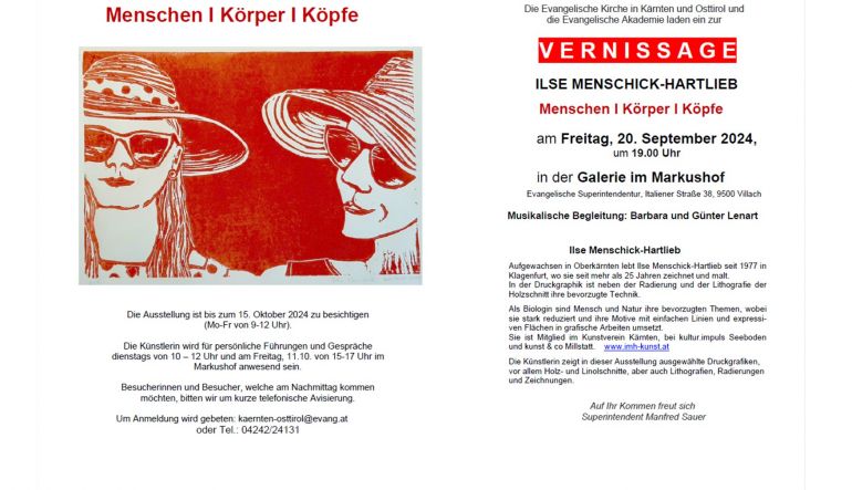 Bild 1: Vernissage Ilse Menschick-Hartlieb