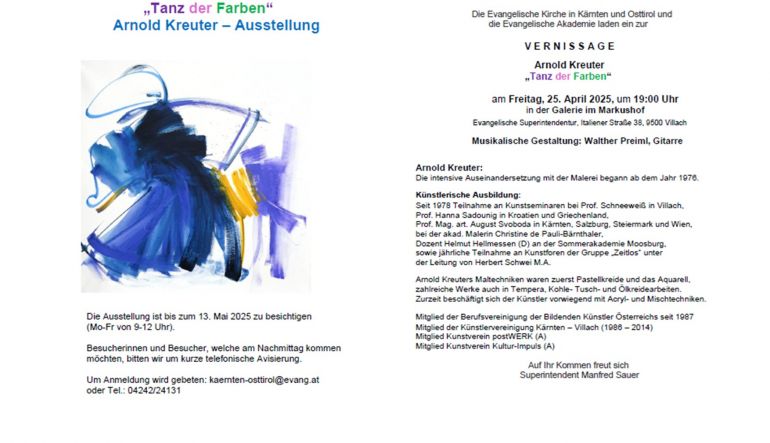 Bild 1: Vernissage “Tanz der Faben”