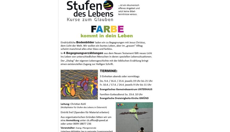 Bild 1: Stufen des Lebens