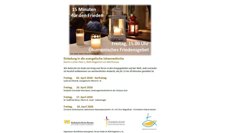 Bild 1: Ökumenisches Friedensgebet