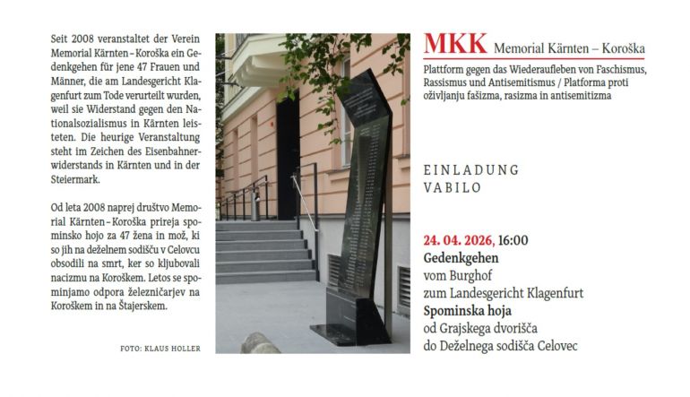 Bild 1: MKK Memorial Kärnten - Koroska