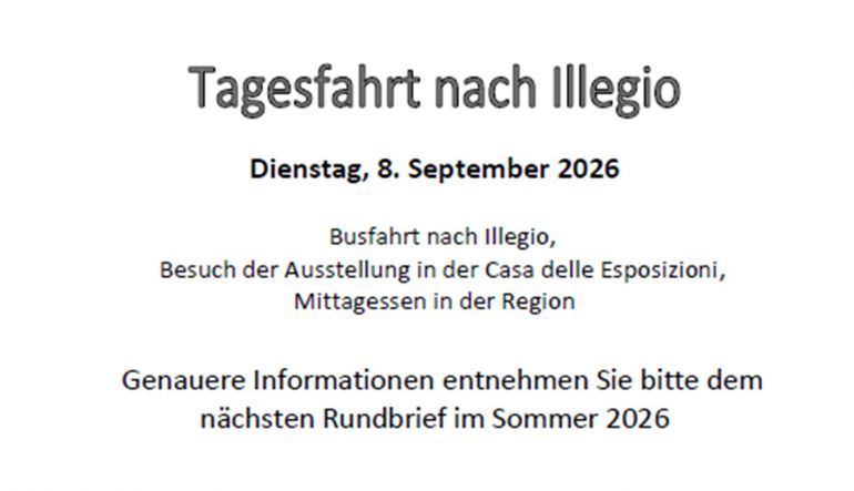 Bild 1: Tagesfahrt nach Illegio