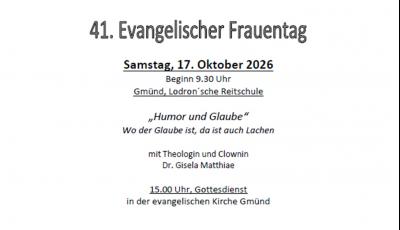 41. Evangelischer Frauentag