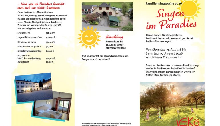 Bild 1: Familiensingwoche 2026